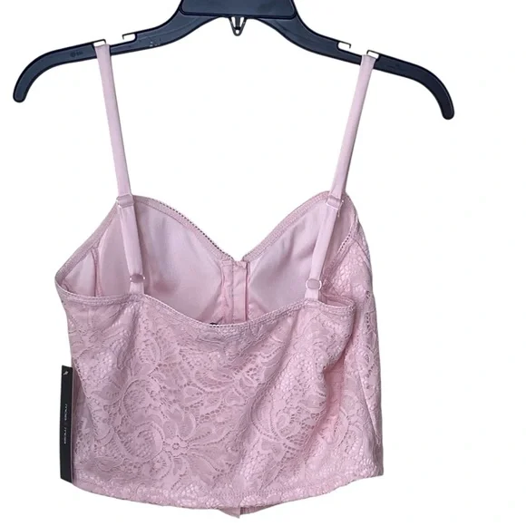 NWT Moa Moa Pink Floral Lace adjustable straps Bra. - Picture 2 of 10